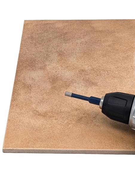 Koronka diamentowa do płytek Nozar o średnicy 6mm. Do wiercenia na sucho przy użyciu wiertarki lub wkrętarki bez użycia udaru.