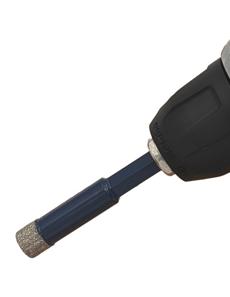 Koronka diamentowa do płytek Nozar o średnicy 12mm. Do wiercenia na sucho przy użyciu wiertarki lub wkrętarki bez użycia udaru.