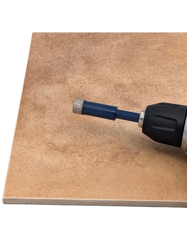 Koronka diamentowa do płytek Nozar o średnicy 14mm. Do wiercenia na sucho przy użyciu wiertarki lub wkrętarki bez użycia udaru.