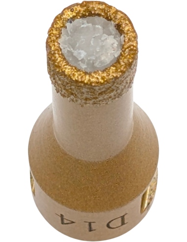 Koronka do gresu Nozar o średnicy 14mm do wiercenia na sucho przy użyciu szlifierki kątowej.