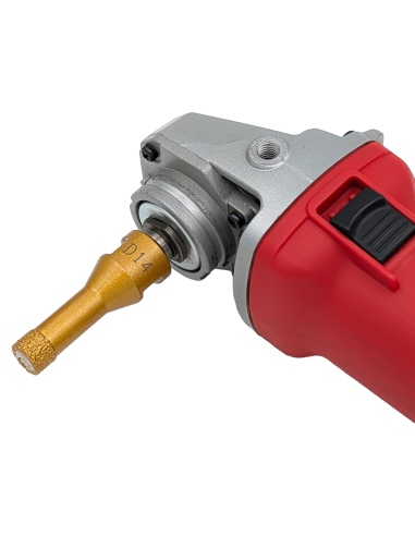 Koronka do gresu Nozar o średnicy 14mm do wiercenia na sucho przy użyciu szlifierki kątowej.