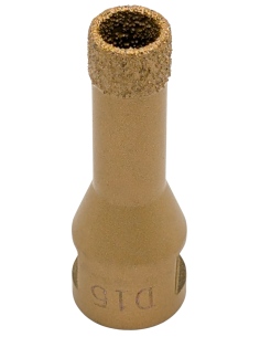 Koronka do gresu Nozar o średnicy 15mm do wiercenia na sucho przy użyciu szlifierki kątowej. 2