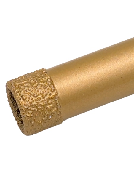 Koronka do gresu Nozar o średnicy 15mm do wiercenia na sucho przy użyciu szlifierki kątowej.