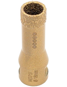 Koronka do gresu Nozar o średnicy 18mm do wiercenia na sucho przy użyciu szlifierki kątowej. 2