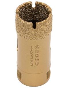 Koronka do gresu Nozar o średnicy 27mm do wiercenia na sucho przy użyciu szlifierki kątowej. 2
