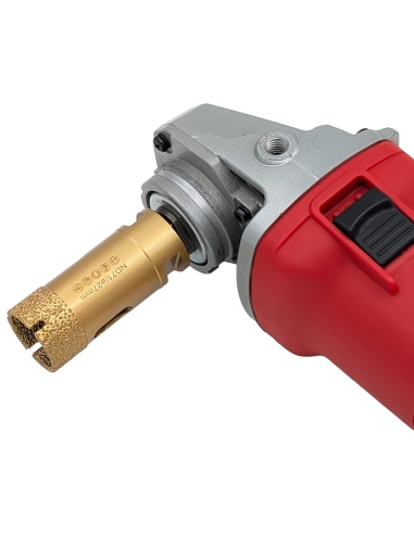 Koronka do gresu Nozar o średnicy 27mm do wiercenia na sucho przy użyciu szlifierki kątowej.