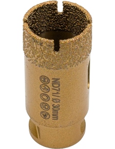 Koronka do gresu Nozar o średnicy 30mm do wiercenia na sucho przy użyciu szlifierki kątowej. 2