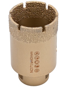 Koronka do gresu Nozar o średnicy 40mm do wiercenia na sucho przy użyciu szlifierki kątowej. 2