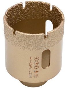 Koronka do gresu Nozar o średnicy 50mm do wiercenia na sucho przy użyciu szlifierki kątowej. 2