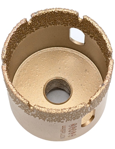 Koronka do gresu Nozar o średnicy 50mm do wiercenia na sucho przy użyciu szlifierki kątowej.