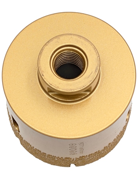 Koronka do gresu Nozar o średnicy 60mm do wiercenia na sucho przy użyciu szlifierki kątowej.