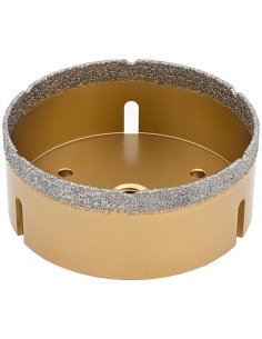 Koronka do gresu Wertec o średnicy 120mm do wiercenia na sucho przy użyciu szlifierki kątowej. 2