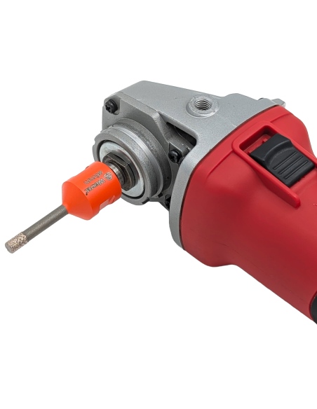 Koronka do gresu Wertec Matrix o średnicy 6mm do wiercenia na sucho przy użyciu szlifierki kątowej.