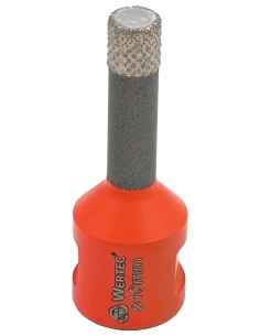 Koronka do gresu Wertec Matrix o średnicy 10mm do wiercenia na sucho przy użyciu szlifierki kątowej. 2