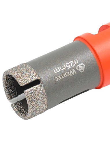 Nasyp diamentowy koronki do gresu Wertec Matrix o średnicy 25mm. Nasyp diamentowy koronki do gresu Wertec Matrix o średnicy 25mm.