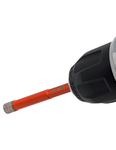 Koronka diamentowa do płytek Wertec 8mm. Do wiercenia na sucho  lub mokro przy użyciu wiertarki lub wkrętarki bez użycia udaru.