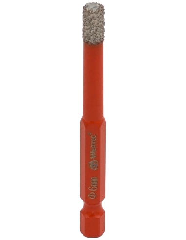 Koronka diamentowa do płytek Wertec o średnicy 6mm.