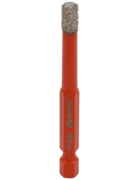 Koronka diamentowa do płytek Wertec o średnicy 6mm.