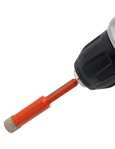 Koronka diamentowa do płytek Wertec 12mm. Do wiercenia na sucho  lub mokro przy użyciu wiertarki lub wkrętarki bez użycia udaru.