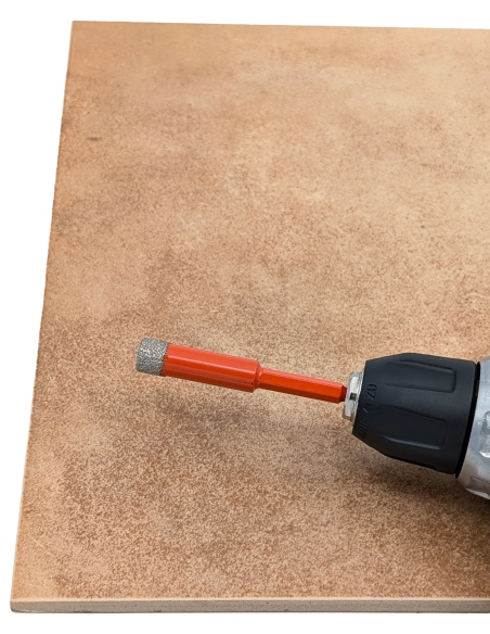 Koronka diamentowa do płytek Wertec 12mm. Do wiercenia na sucho  lub mokro przy użyciu wiertarki lub wkrętarki bez użycia udaru.