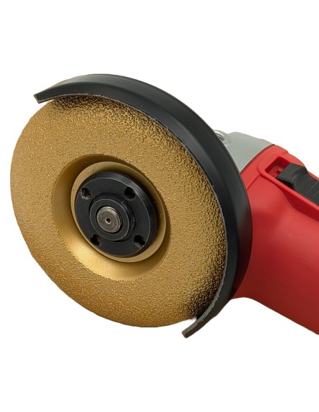 Wypukła tarcza diamentowa Wertec Gold 125mm do szlifowania gresu i glazury przy użyciu szlifierki kątowej.