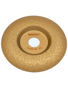 Wypukła tarcza diamentowa Wertec Gold 125mm do szlifowania gresu. 2