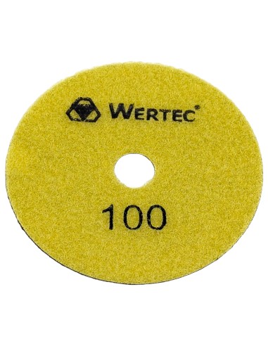 Dysk polerski do polerowania i szlifowania gresu Wertec 100mm - gradacja 100