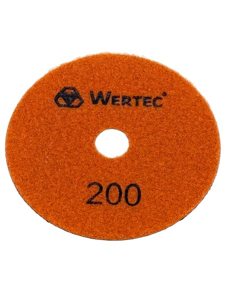 Dysk polerski do polerowania i szlifowania gresu Wertec 100mm - gradacja 200