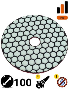 Dysk polerski do polerowania i szlifowania gresu Wertec 100mm - gradacja 400